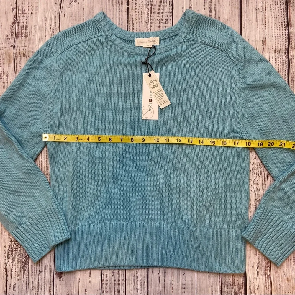 Treasure & Bond Blue Crew Neck Sweater